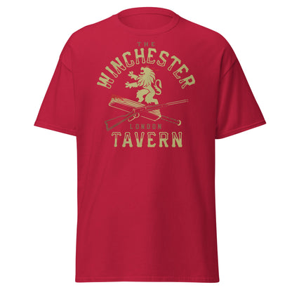 The Winchester Tavern London T-Shirt | Pub Logo Tee - Cardinal - T-Shirts Online