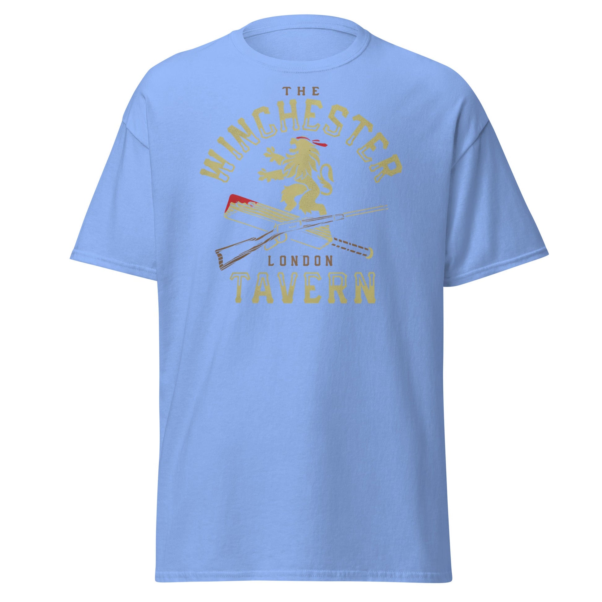 The Winchester Tavern London T-Shirt | Pub Logo Tee - Carolina Blue - T-Shirts Online