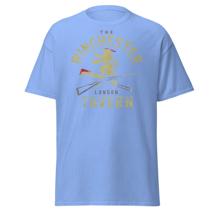 The Winchester Tavern London T-Shirt | Pub Logo Tee - Carolina Blue - T-Shirts Online