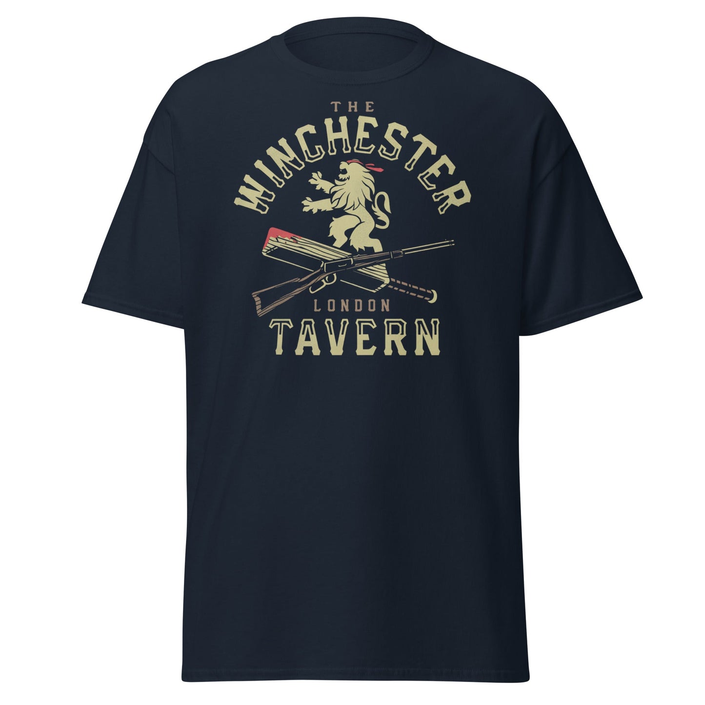 The Winchester Tavern London T-Shirt | Pub Logo Tee - Navy - T-Shirts Online