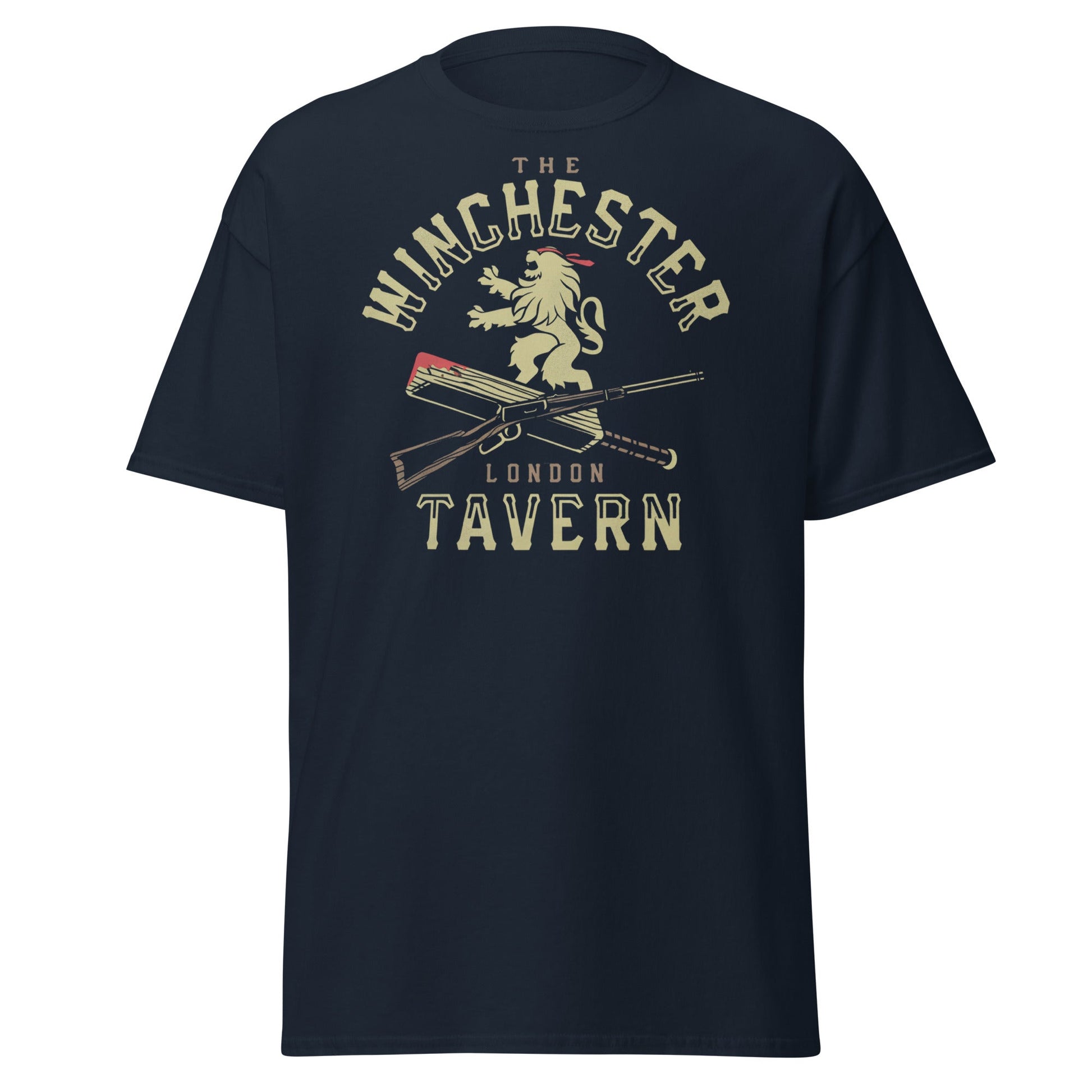 The Winchester Tavern London T-Shirt | Pub Logo Tee - Navy - T-Shirts Online