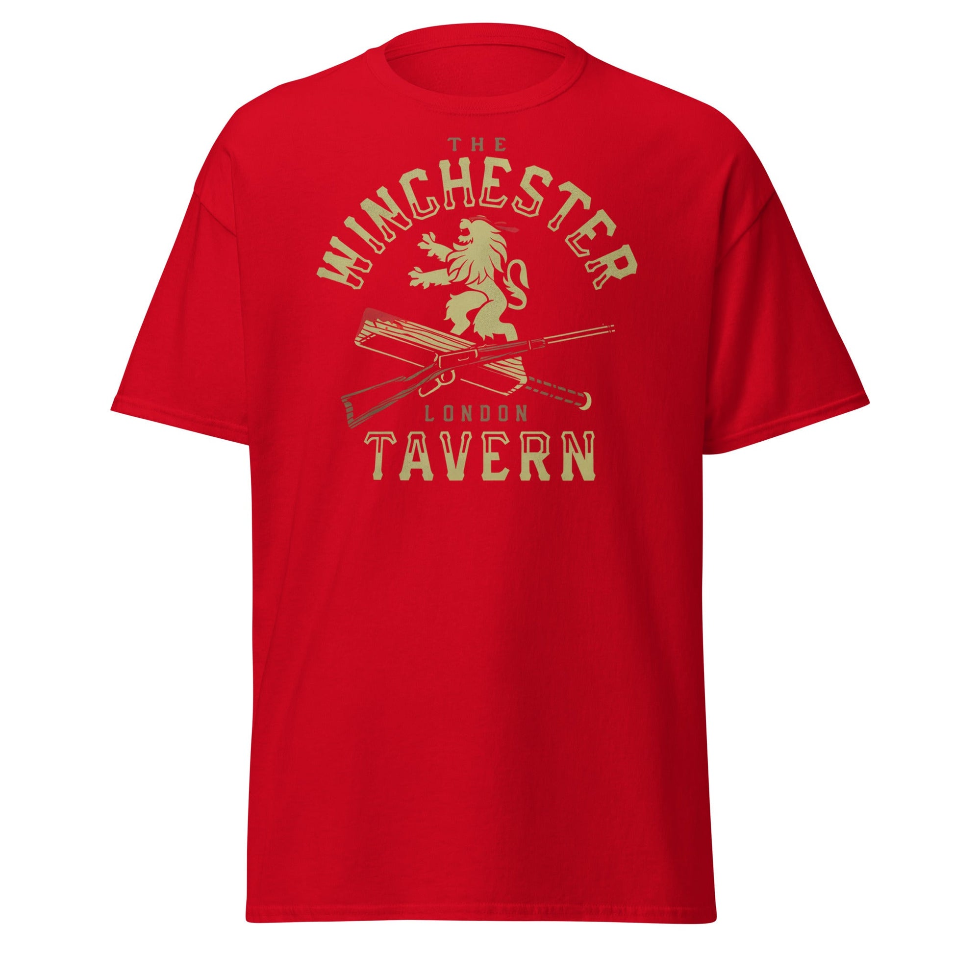 The Winchester Tavern London T-Shirt | Pub Logo Tee - Red - T-Shirts Online
