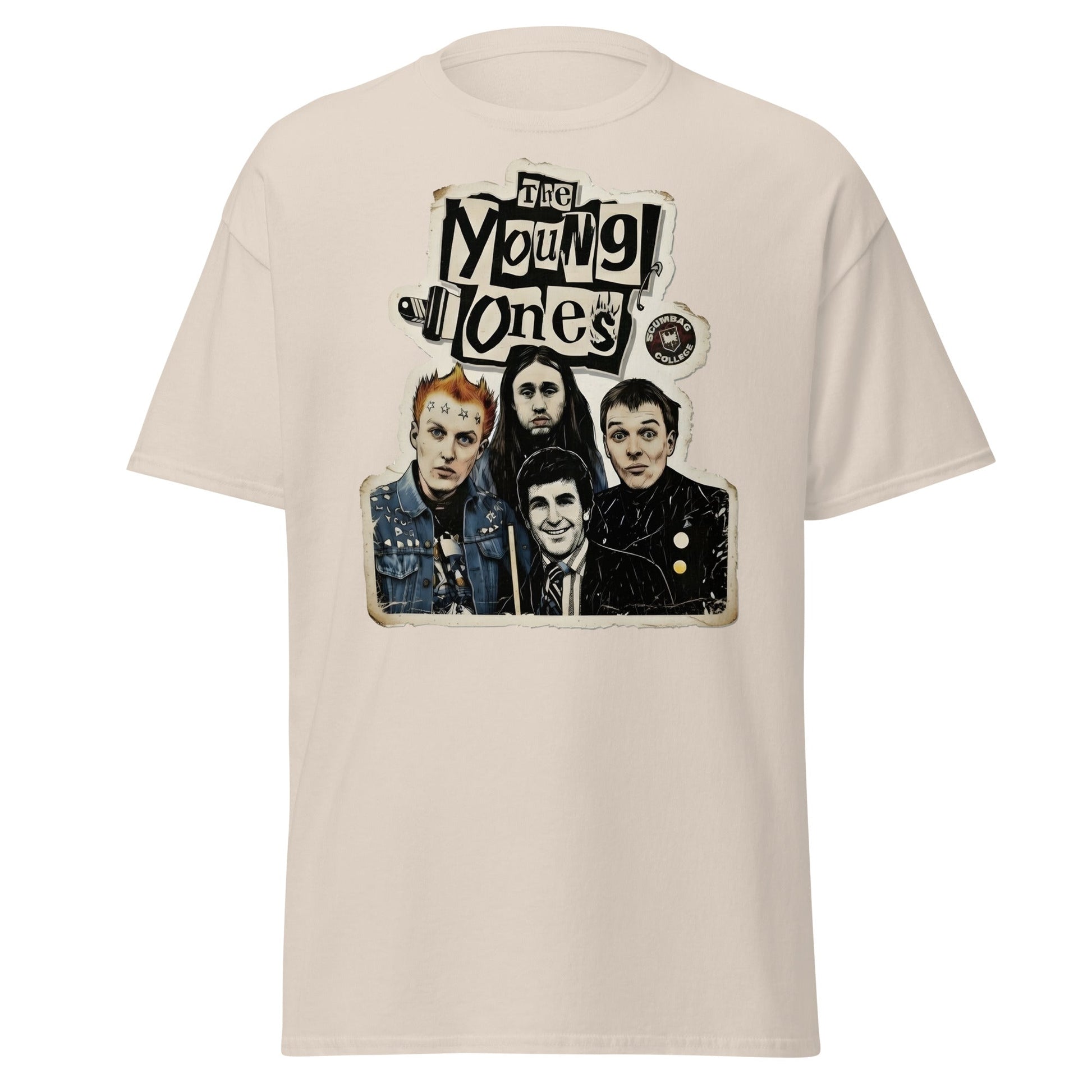 The Young Ones Scumbag College Retro British Comedy T-Shirt - Natural - T-Shirts Online