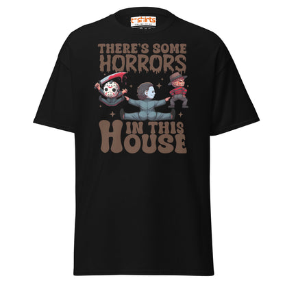 There’s Some Horrors T-Shirt | Funny Halloween Tee - Black - T-Shirts Online