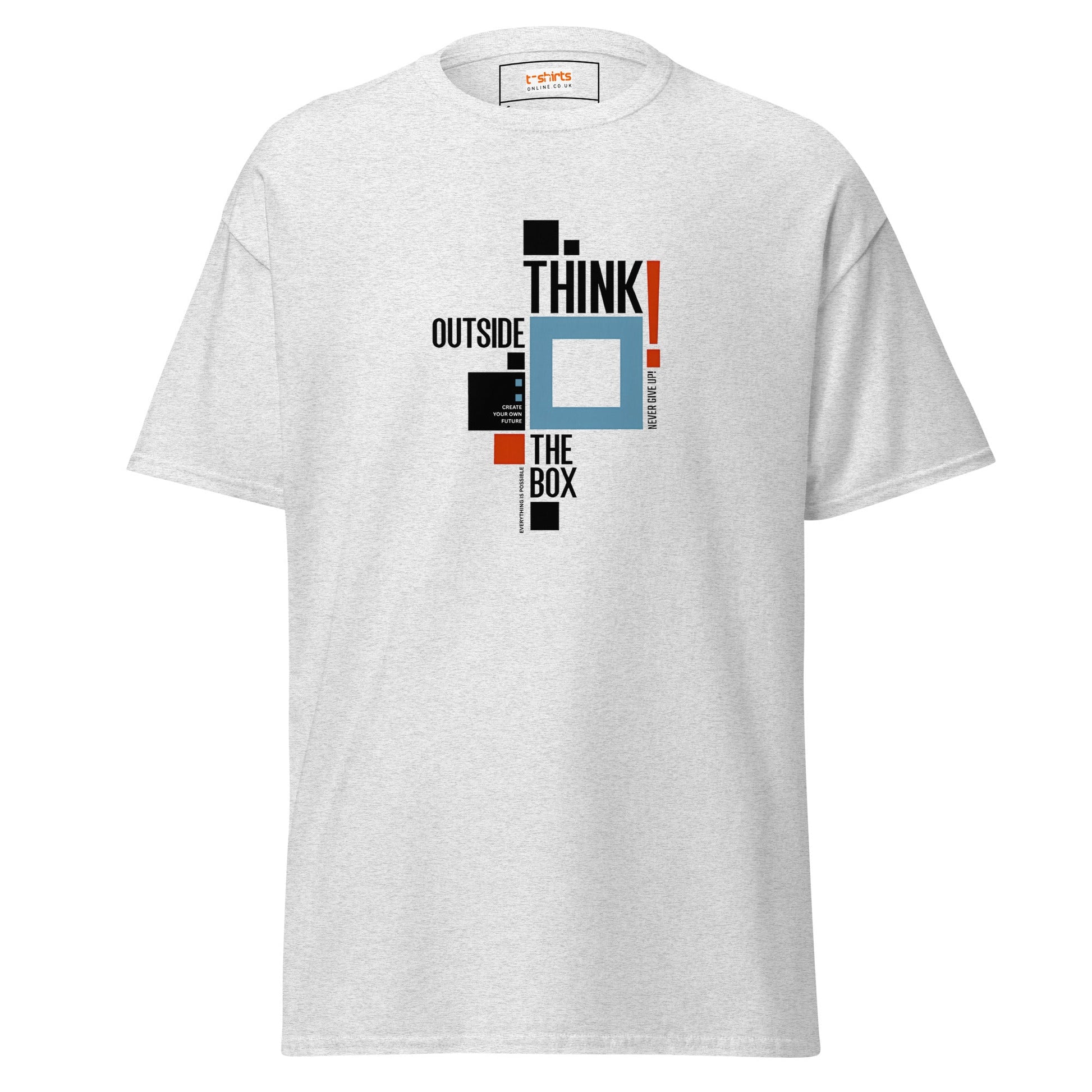 Think Outside the Box | Inspired T-Shirt - Ash - T-Shirts Online