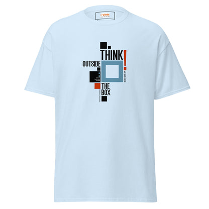 Think Outside the Box | Inspired T-Shirt - Light Blue - T-Shirts Online