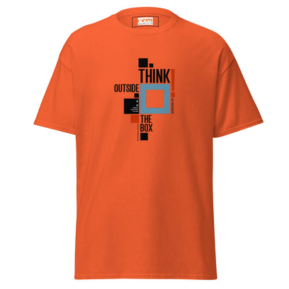 Think Outside the Box | Inspired T-Shirt - Orange - T-Shirts Online