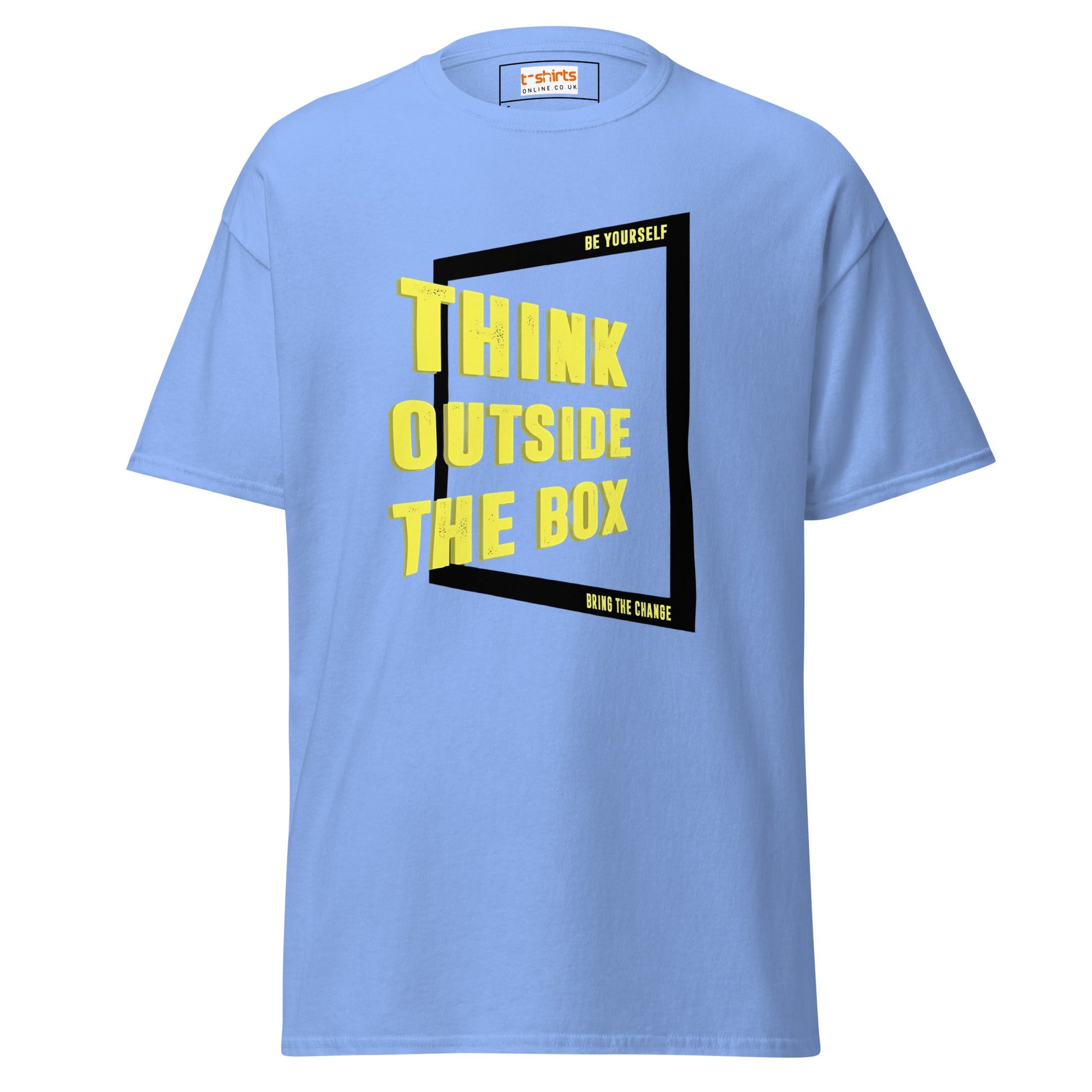 Think Outside The Box T-Shirt | Motivate T-Shirt - Carolina Blue - T-Shirts Online