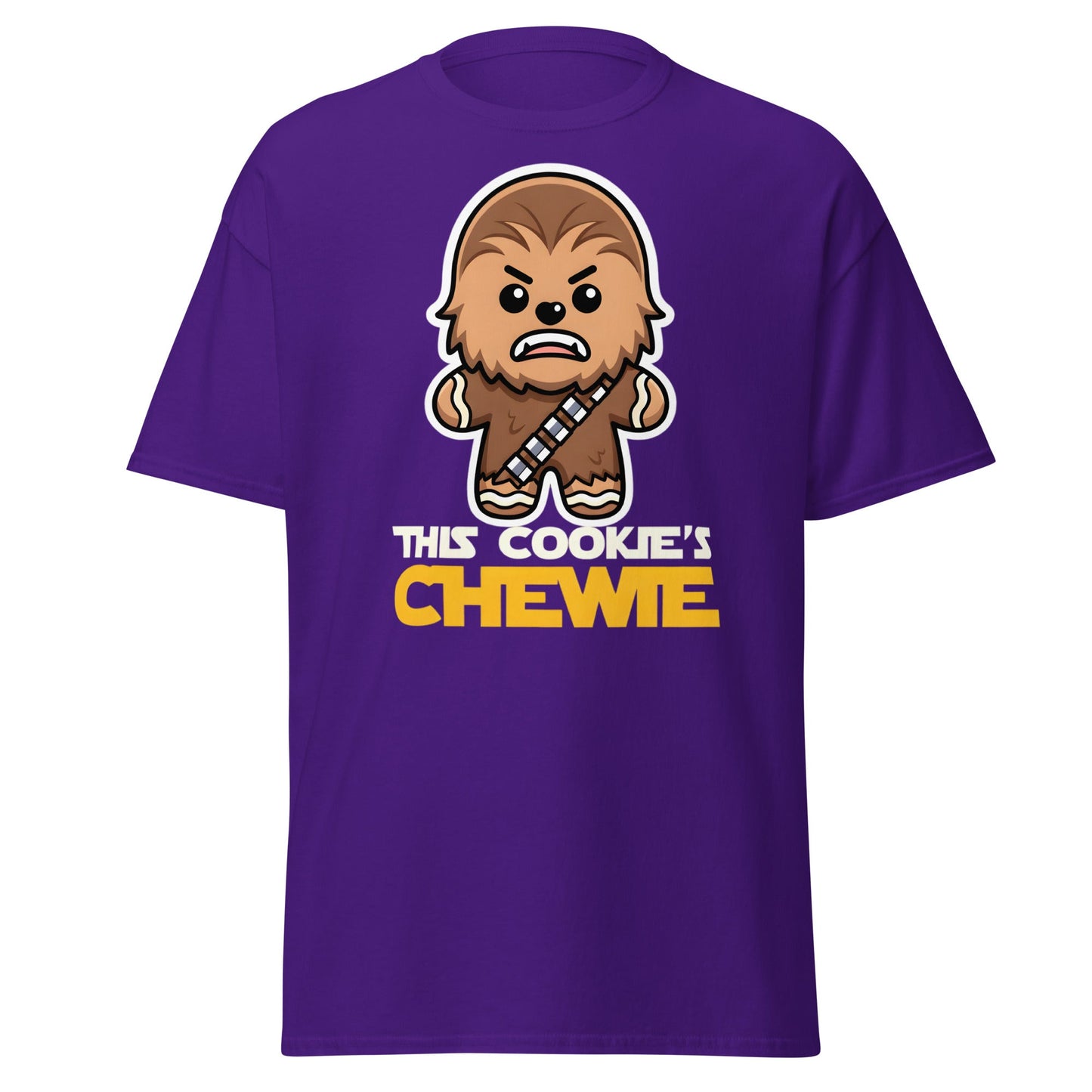 This Cookie's Chewie | Funny Star Wars Gingerbread T-Shirt - Purple - T-Shirts Online