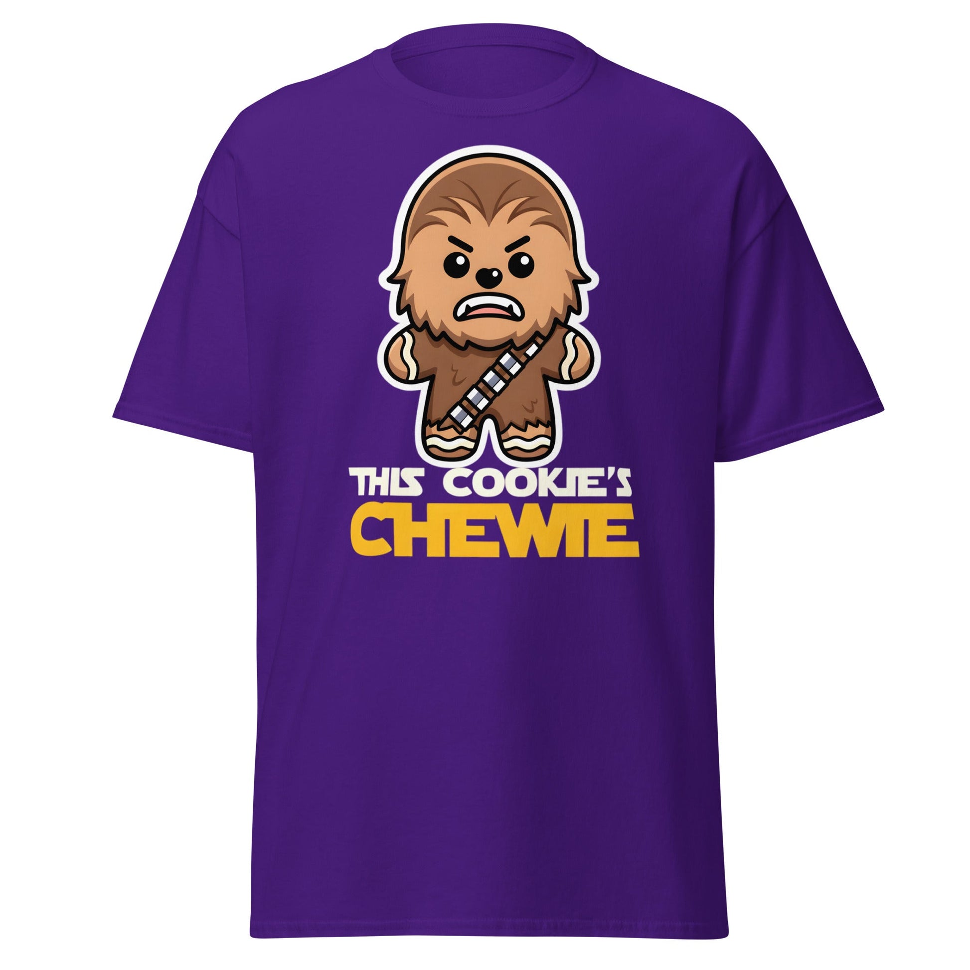 This Cookie's Chewie | Funny Star Wars Gingerbread T-Shirt - Purple - T-Shirts Online