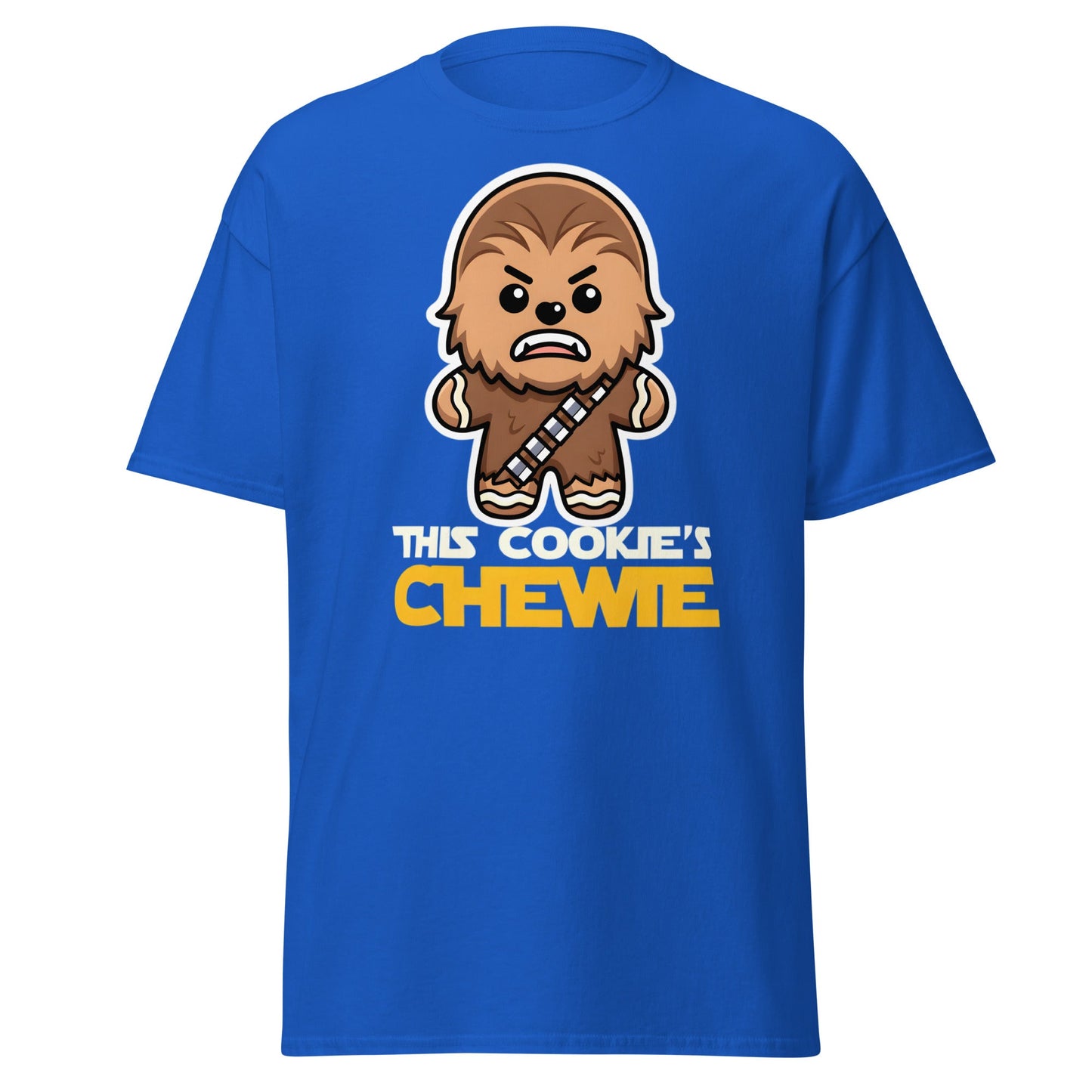 This Cookie's Chewie | Funny Star Wars Gingerbread T-Shirt - Royal - T-Shirts Online