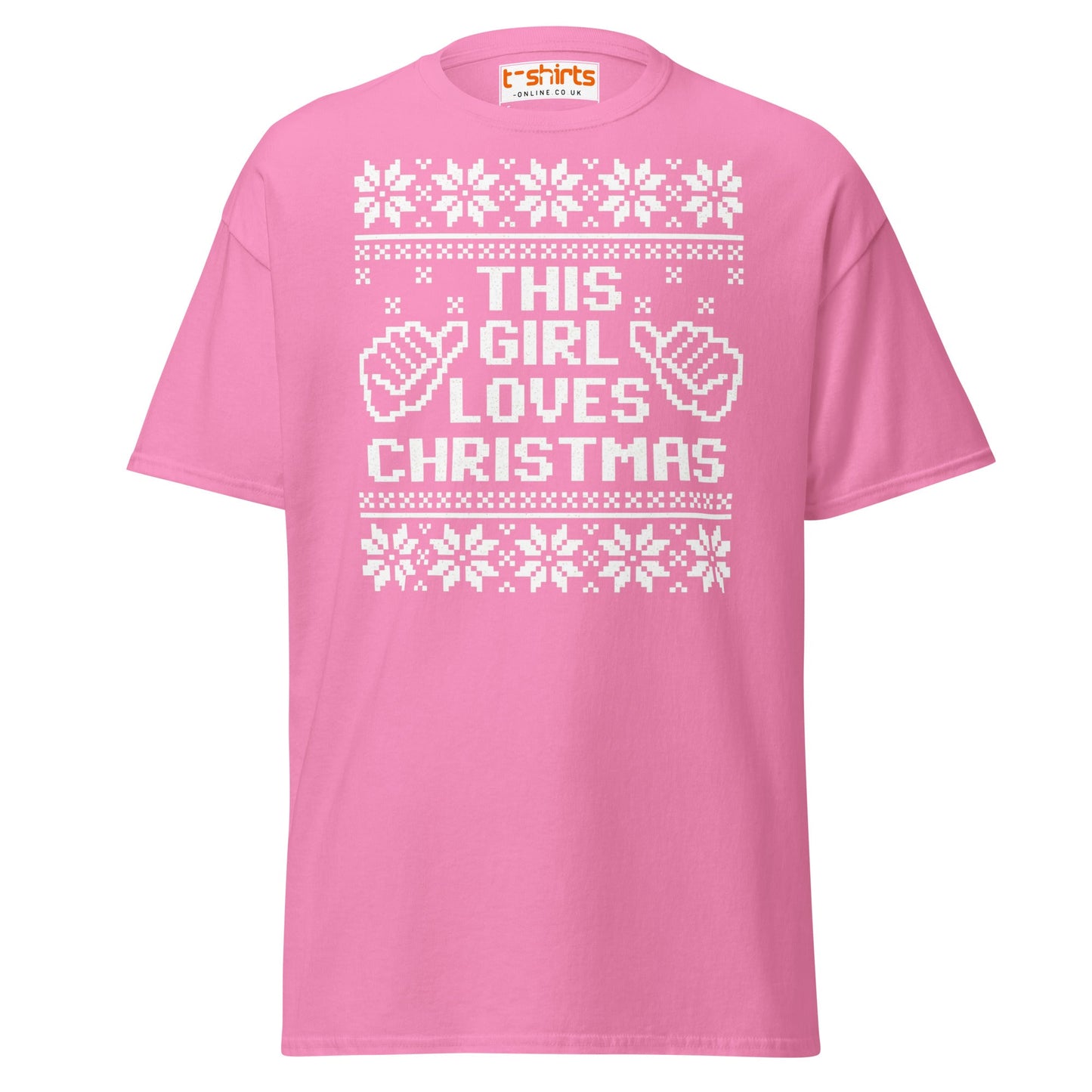 This Girl Loves Christmas T-Shirt | Festive Holiday Tee - Azalea - T-Shirts Online