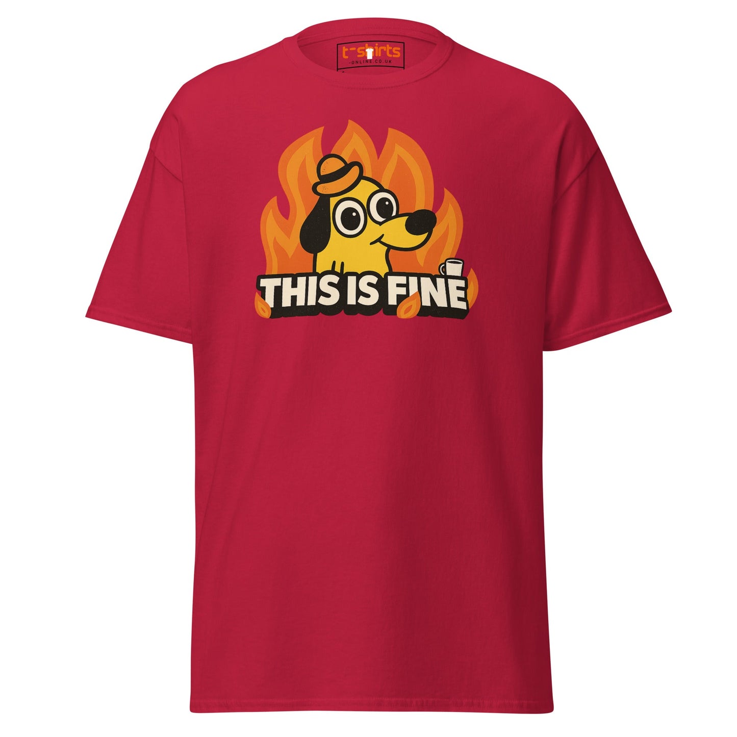 This is Fine Meme T-Shirt - Cardinal - T-Shirts Online