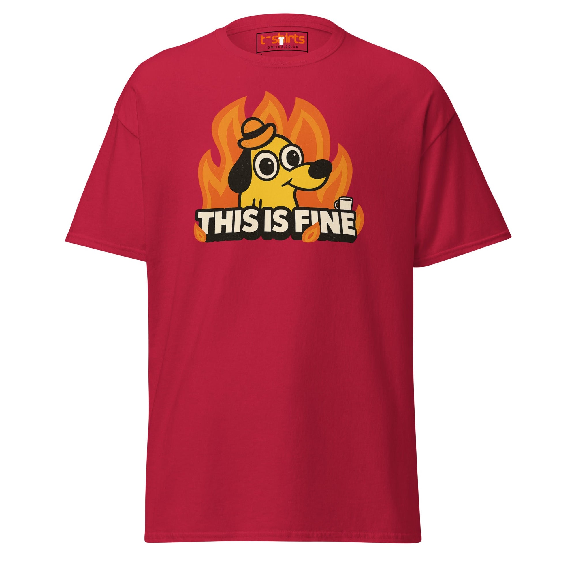 This is Fine Meme T-Shirt - Cardinal - T-Shirts Online