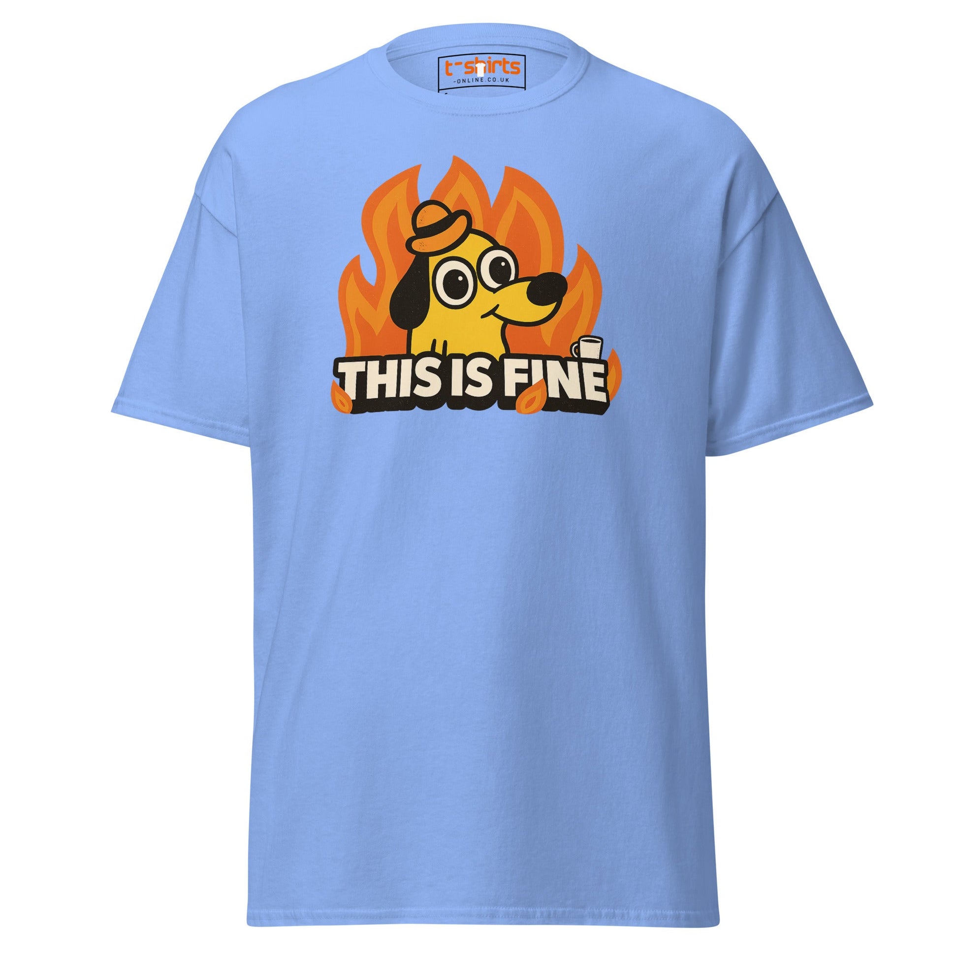 This is Fine Meme T-Shirt - Carolina Blue - T-Shirts Online