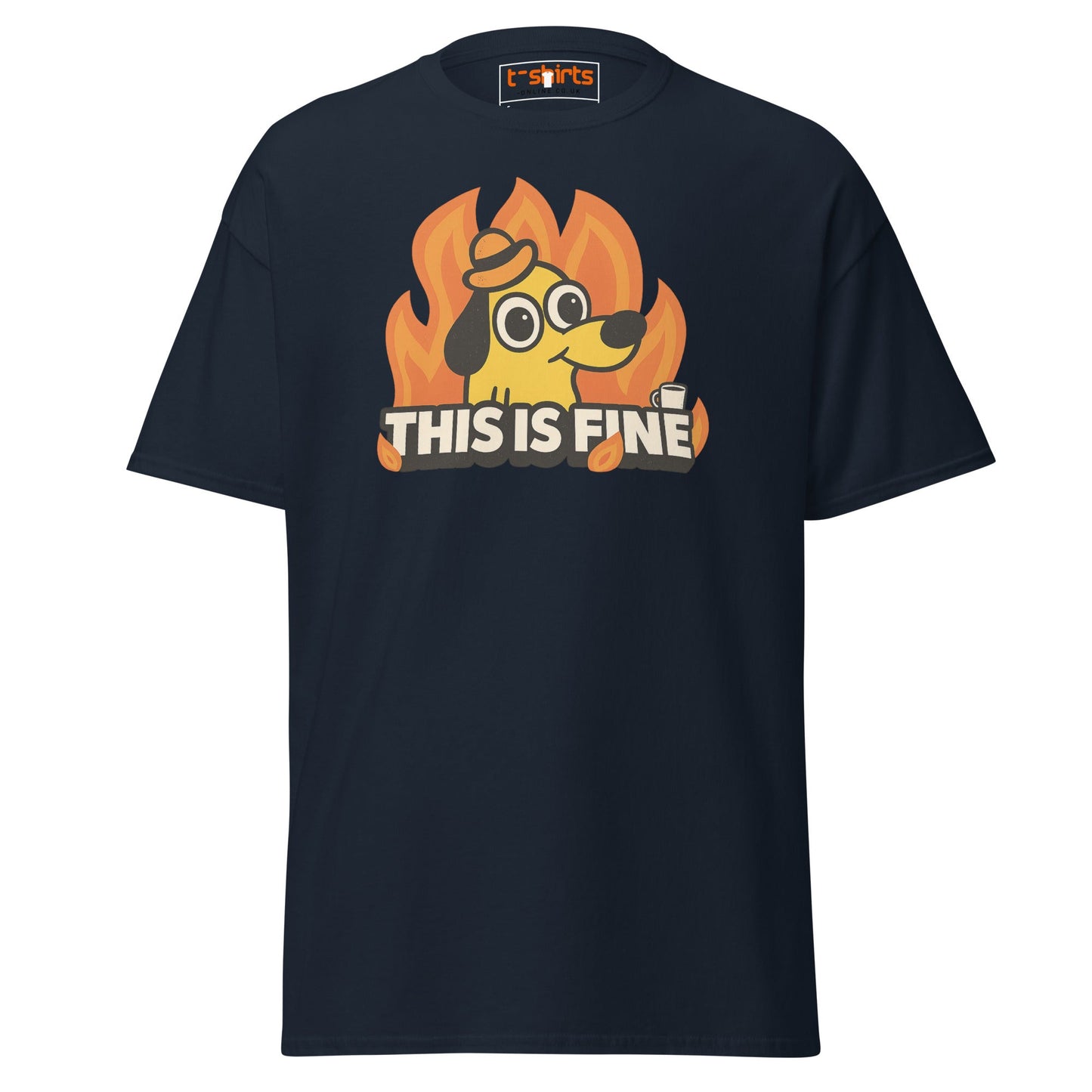 This is Fine Meme T-Shirt - Navy - T-Shirts Online