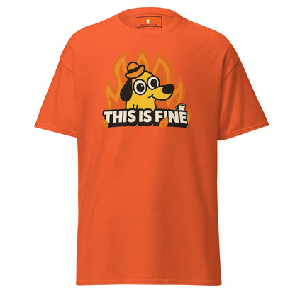 This is Fine Meme T-Shirt - Orange - T-Shirts Online
