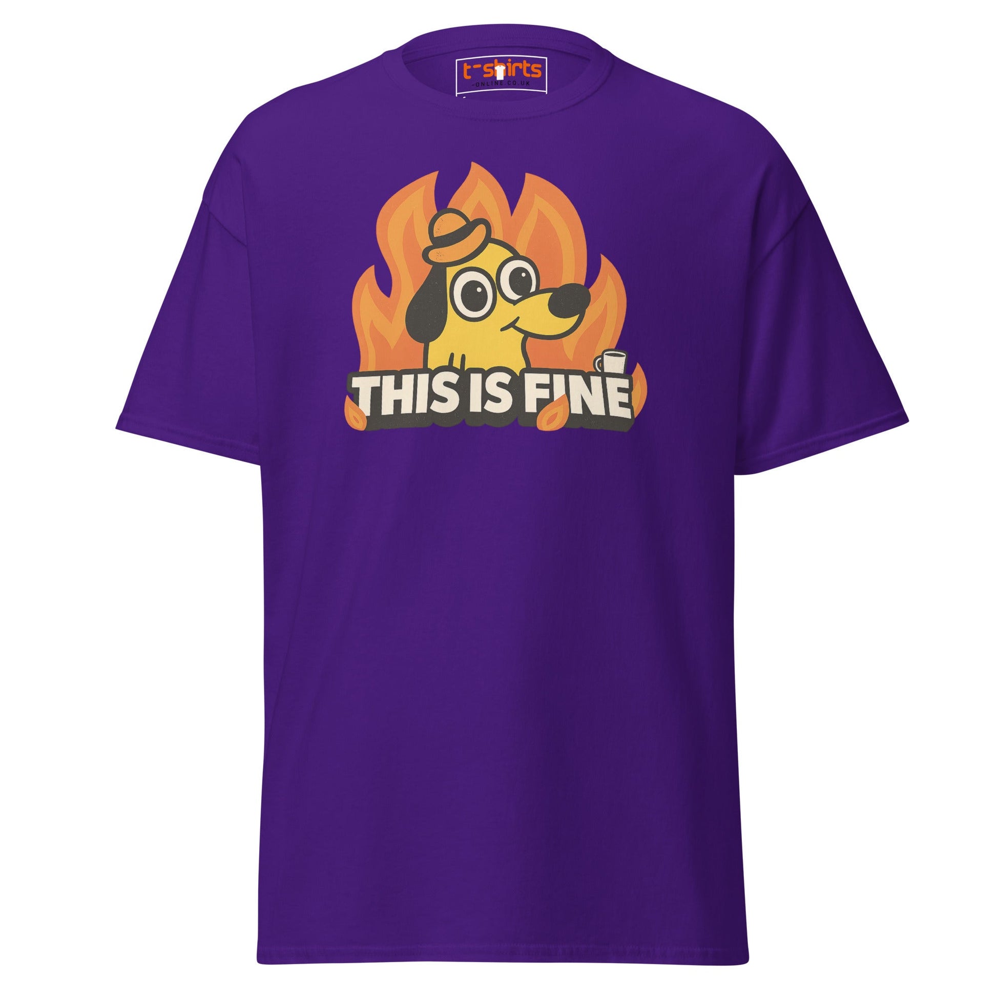 This is Fine Meme T-Shirt - Purple - T-Shirts Online