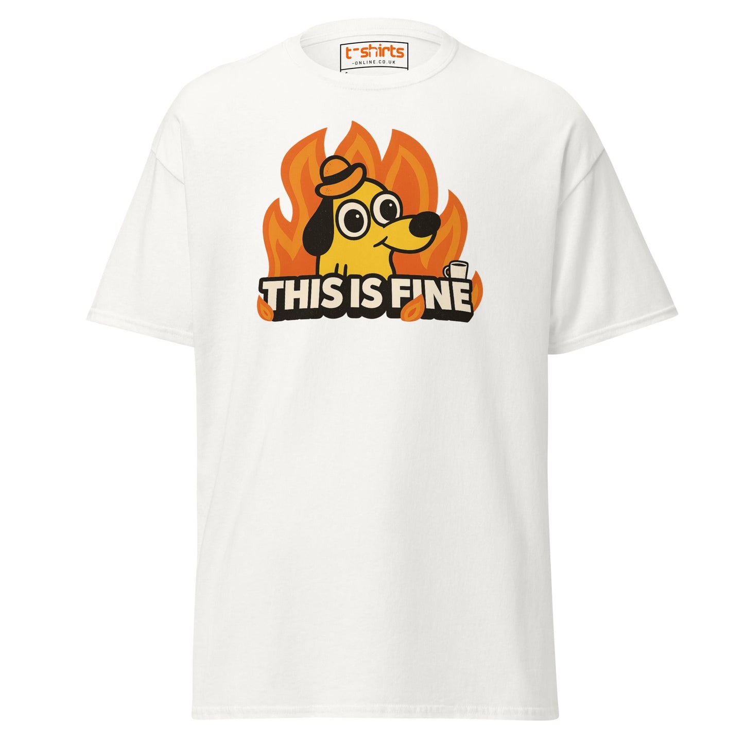 This is Fine Meme T-Shirt - White - T-Shirts Online