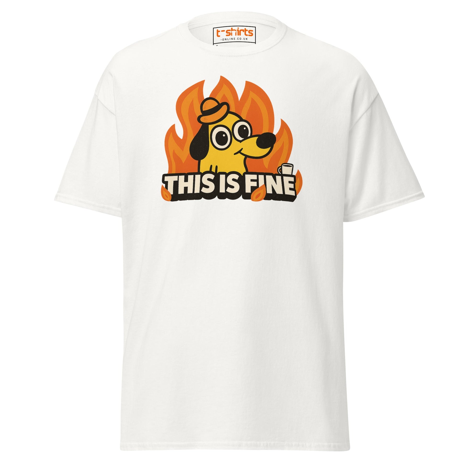 This is Fine Meme T-Shirt - White - T-Shirts Online