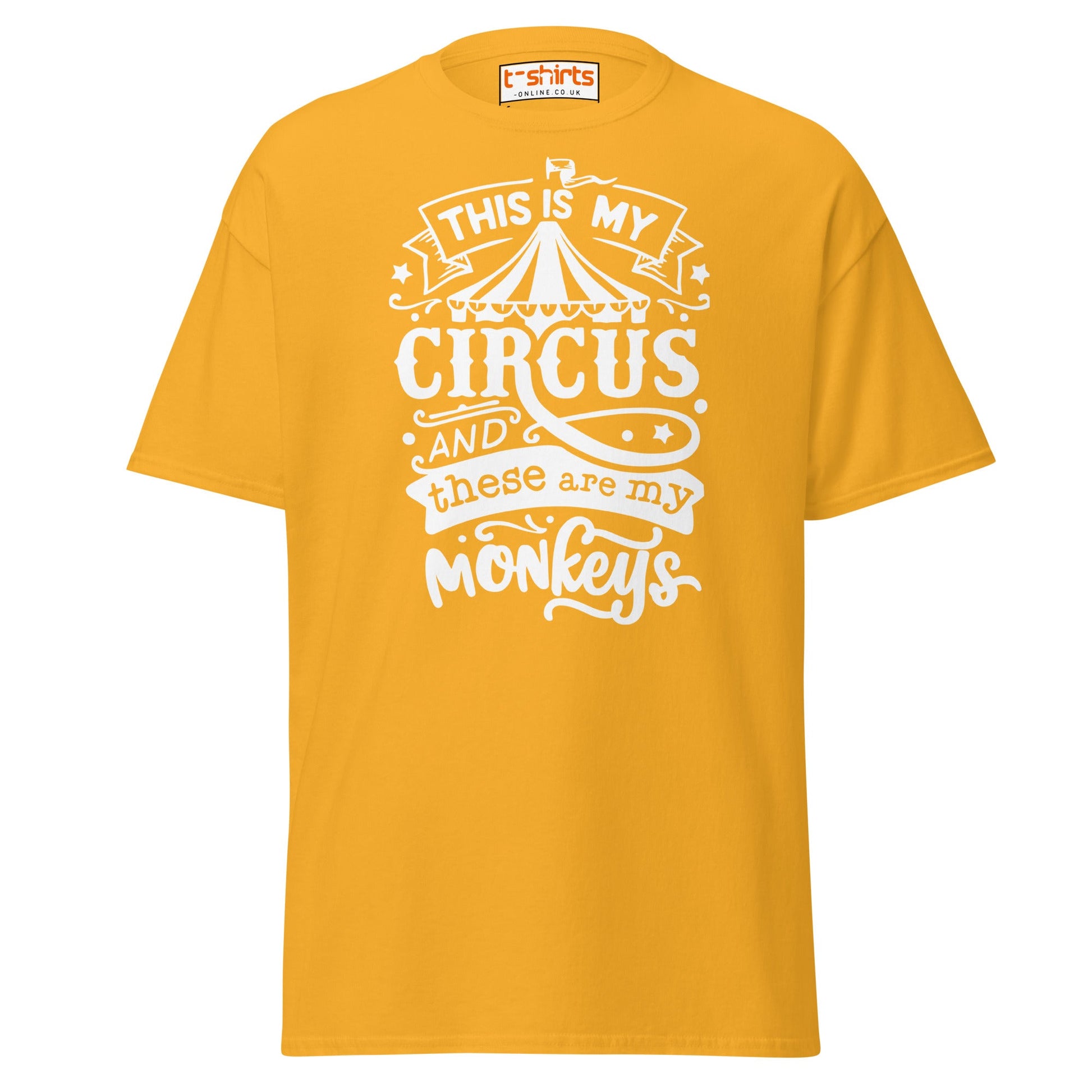 This Is My Circus T-Shirt - Gold - T-Shirts Online