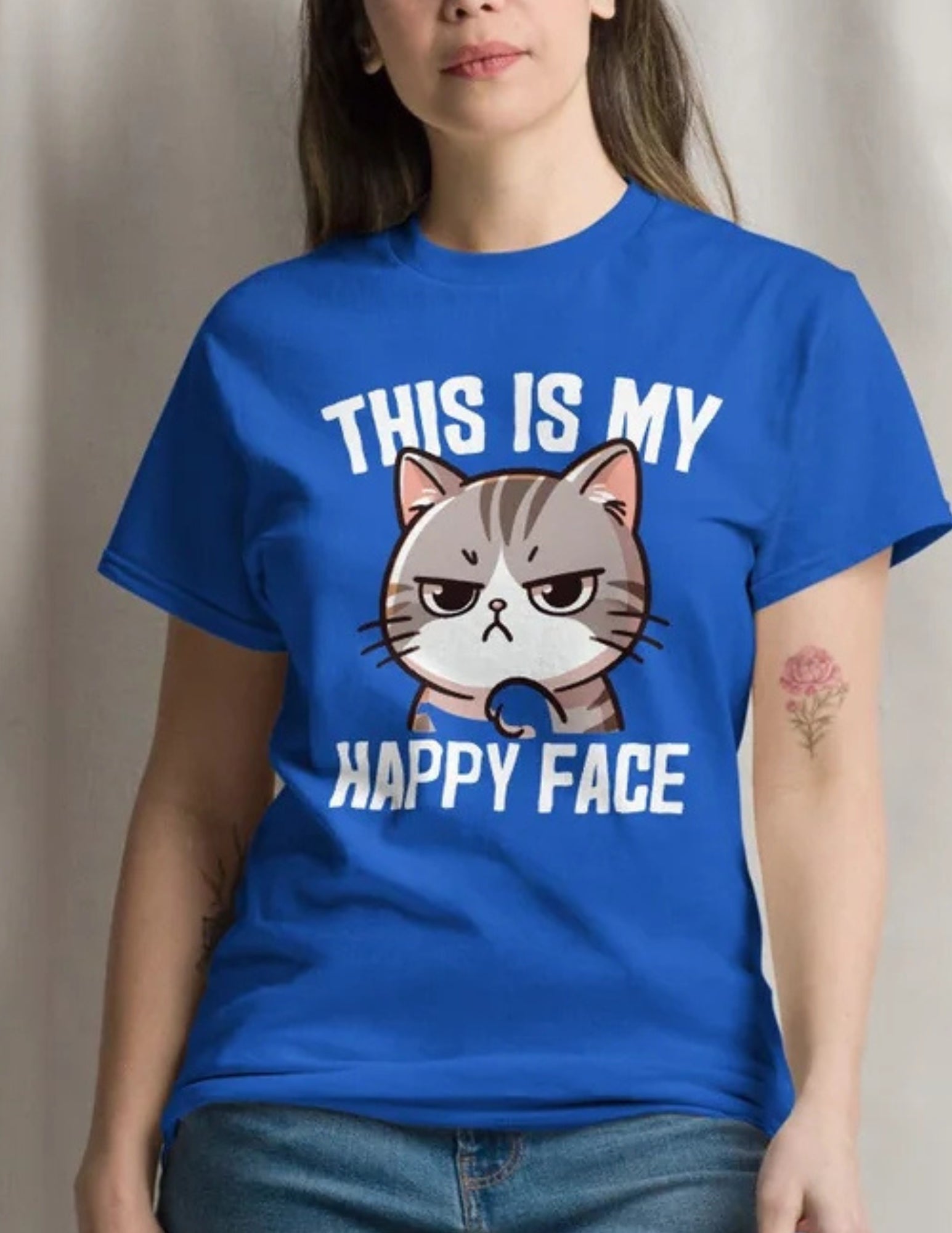 This is my Happy Face | T-Shirt - Black - T-Shirts Online