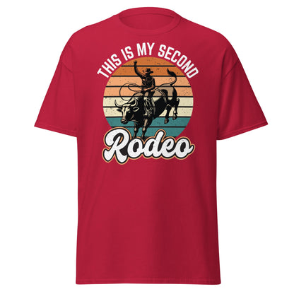 This Is My Second Rodeo T-Shirt - Funny Cowboy Bull Rider - Cardinal - T-Shirts Online