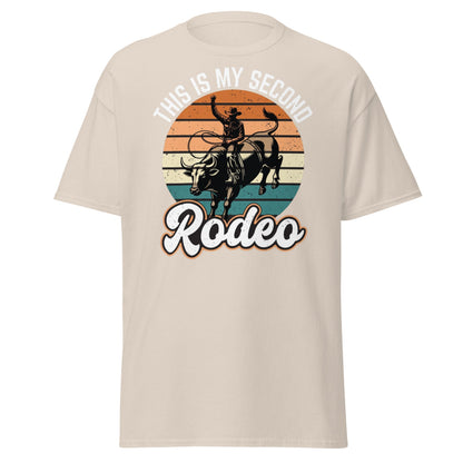 This Is My Second Rodeo T-Shirt - Funny Cowboy Bull Rider - Natural - T-Shirts Online