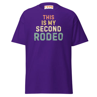 This Is My Second Rodeo T-Shirt - Purple - T-Shirts Online
