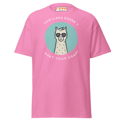 This Llama Doesn’t Want Your Drama T-Shirt – Funny Tee - Azalea - T-Shirts Online