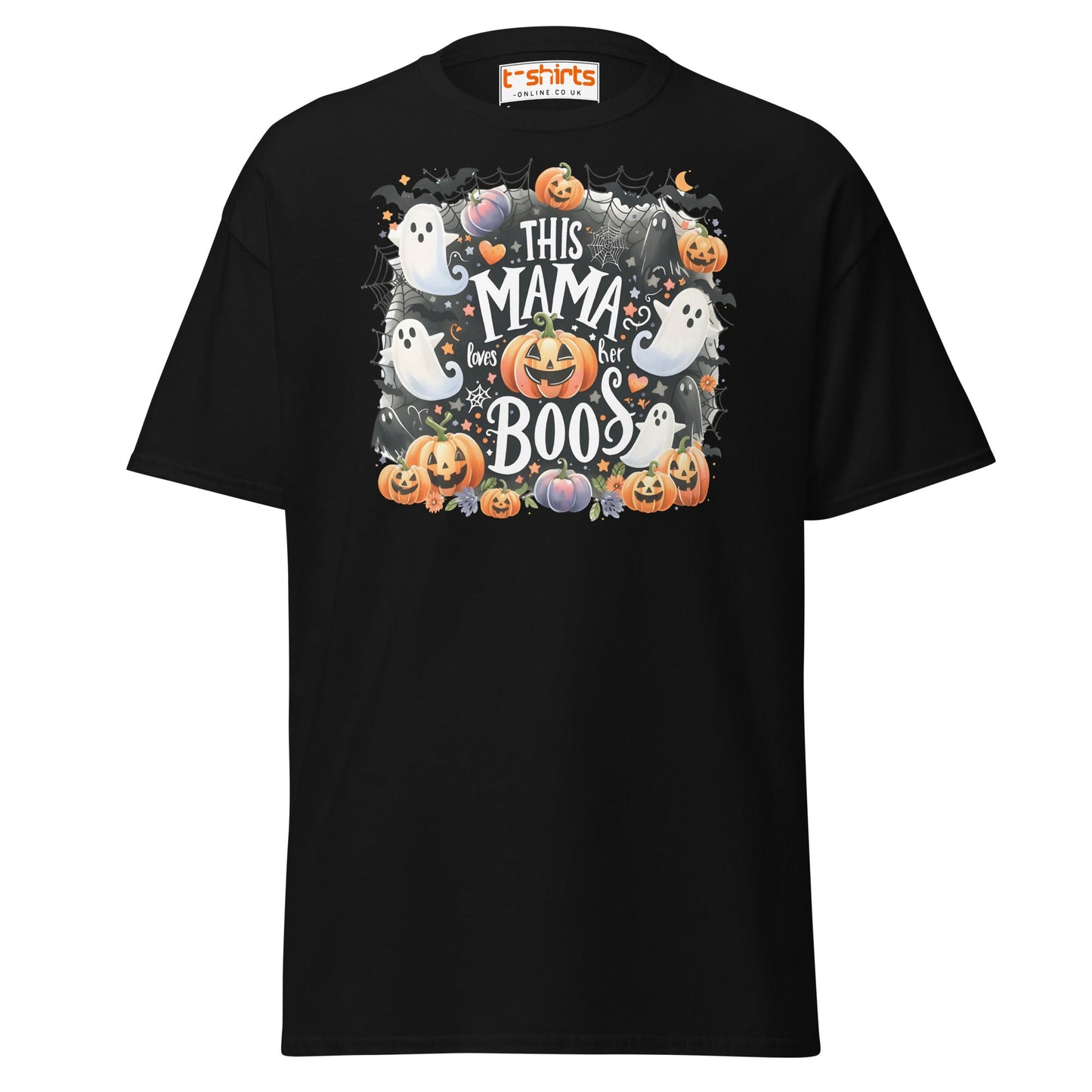 This Mama Loves Her Boos T-Shirt | Cute Halloween Tee - Black - T-Shirts Online