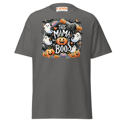 This Mama Loves Her Boos T-Shirt | Cute Halloween Tee - Charcoal - T-Shirts Online