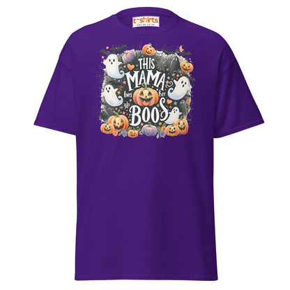 This Mama Loves Her Boos T-Shirt | Cute Halloween Tee - Purple - T-Shirts Online