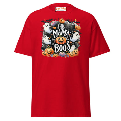 This Mama Loves Her Boos T-Shirt | Cute Halloween Tee - Red - T-Shirts Online