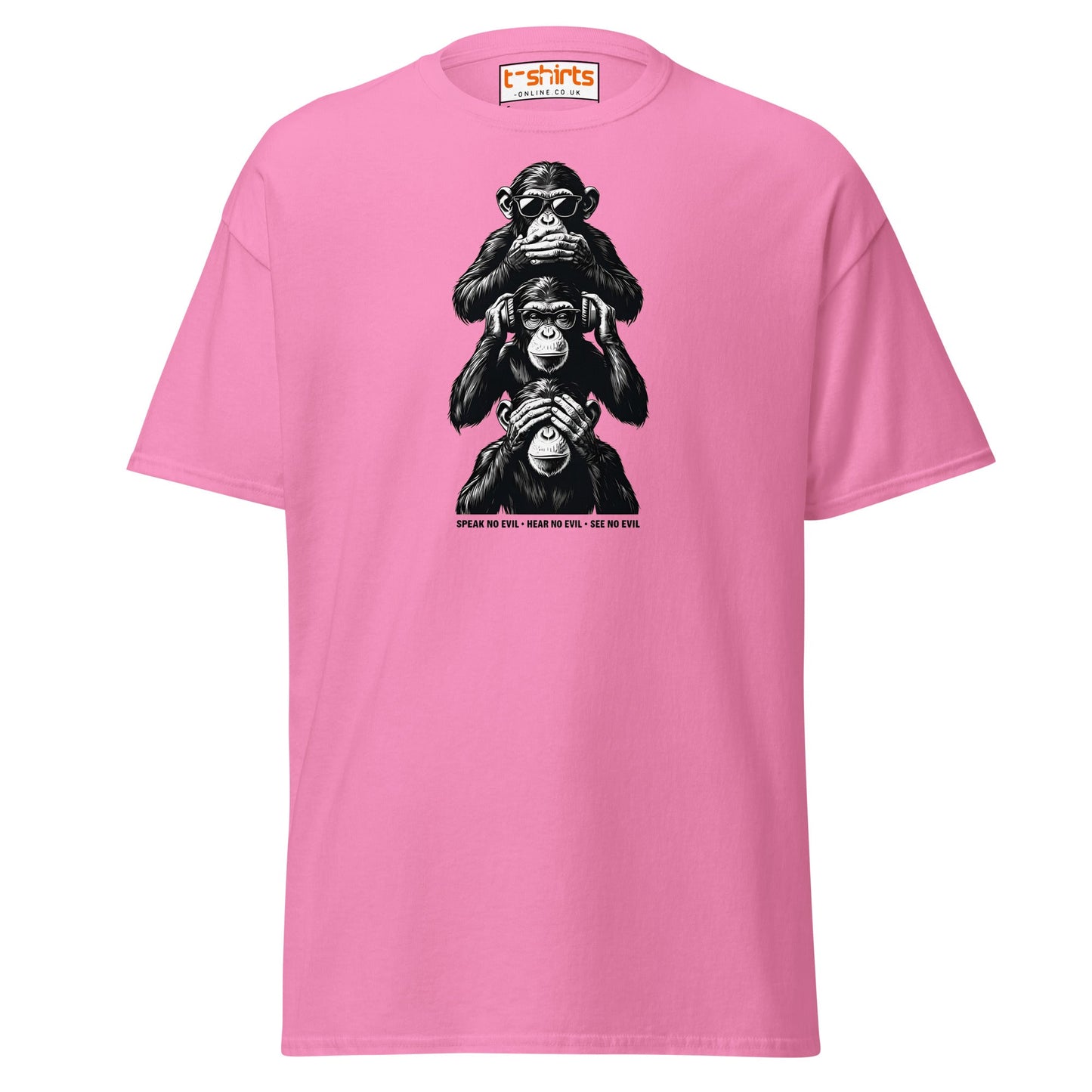 Three Wise Monkeys T-Shirt | Speak No Evil Design - Azalea - T-Shirts Online