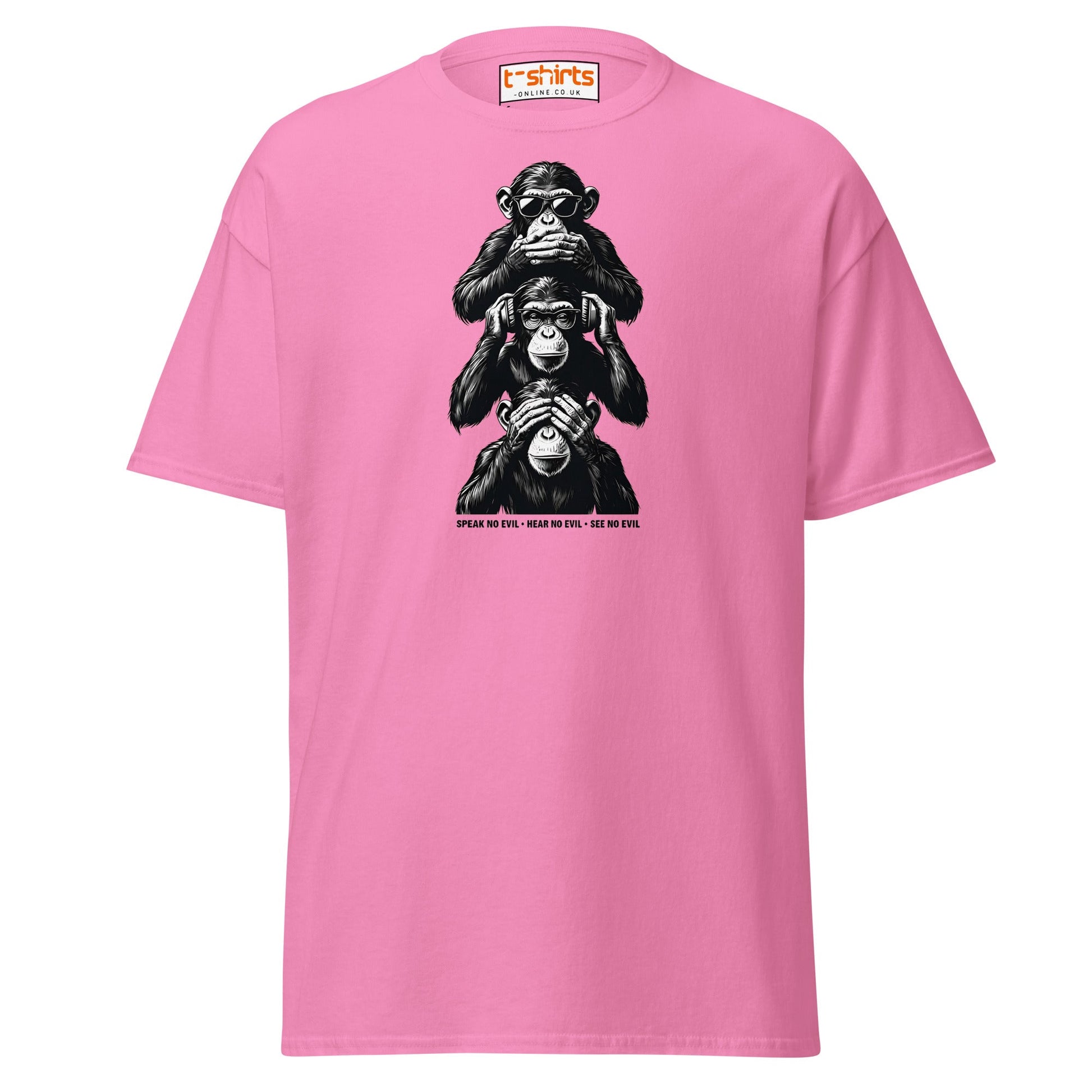 Three Wise Monkeys T-Shirt | Speak No Evil Design - Azalea - T-Shirts Online