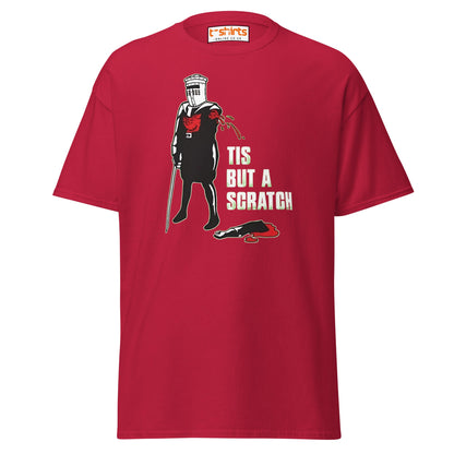 Tis But a Scratch T-Shirt – Funny Knight Parody Tee - Cardinal - T-Shirts Online