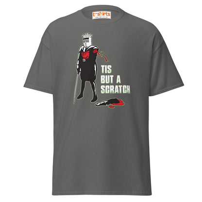 Tis But a Scratch T-Shirt – Funny Knight Parody Tee - Charcoal - T-Shirts Online