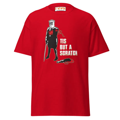 Tis But a Scratch T-Shirt – Funny Knight Parody Tee - Red - T-Shirts Online