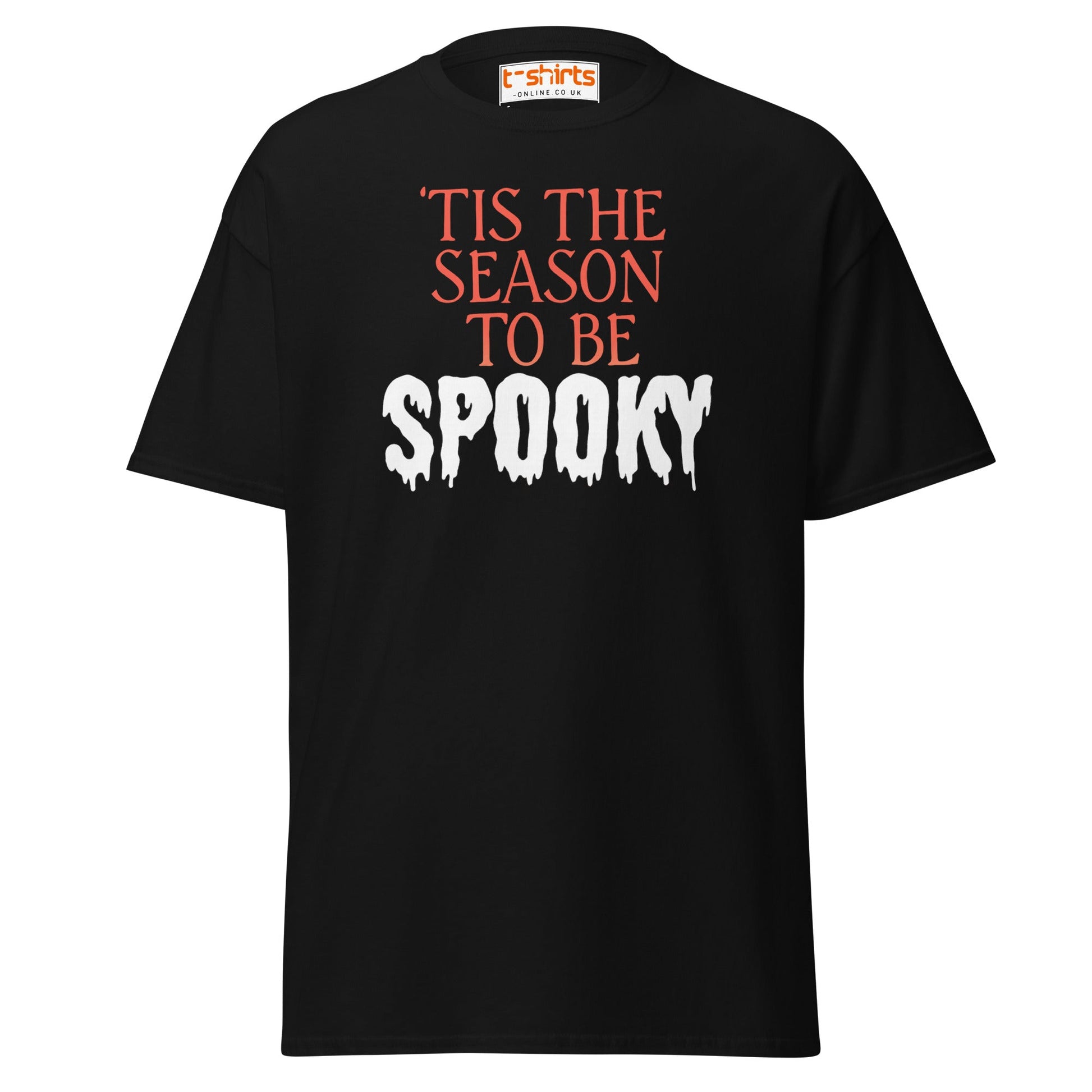 ’Tis the Season to Be Spooky Halloween T-Shirt - Black - T-Shirts Online