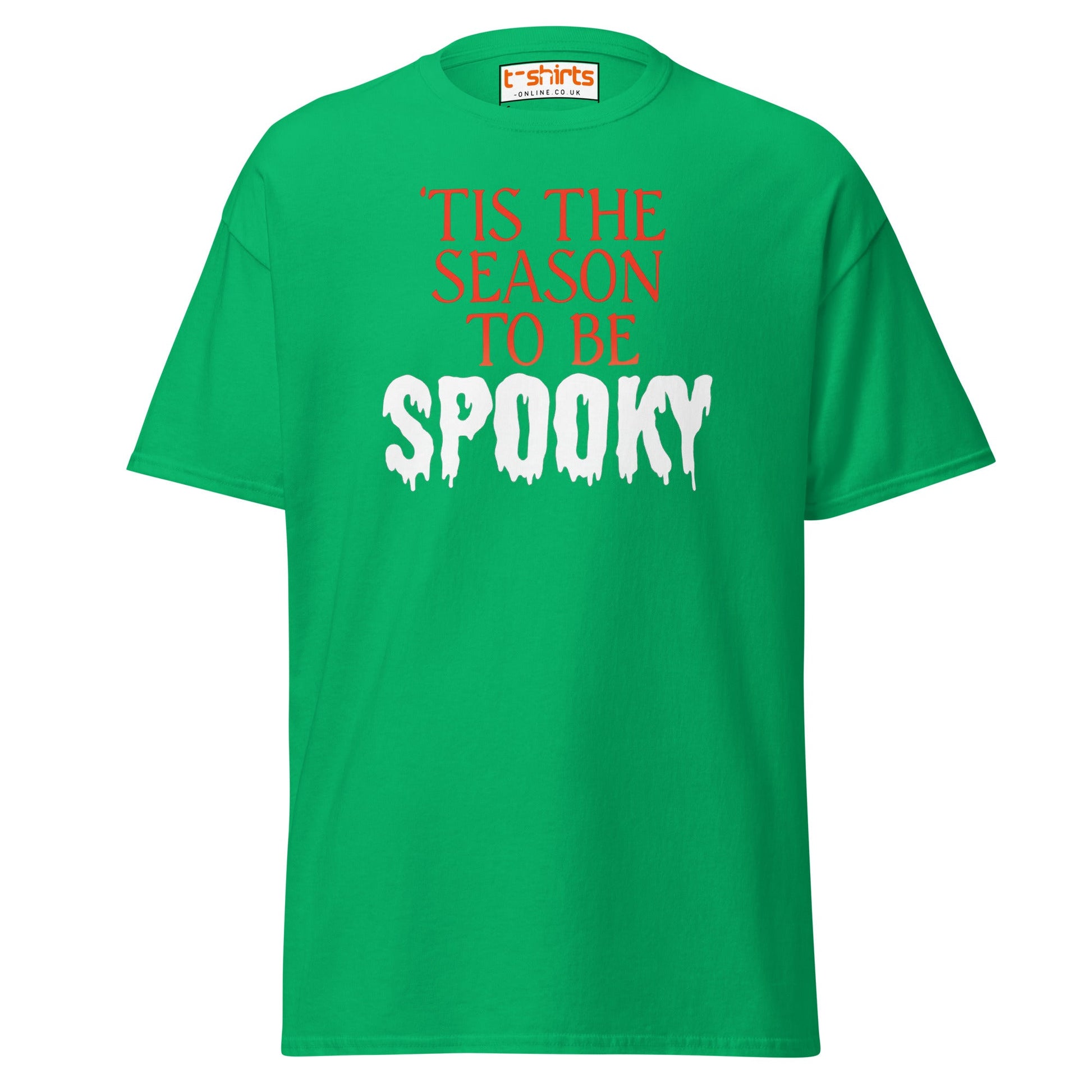 ’Tis the Season to Be Spooky Halloween T-Shirt - Irish Green - T-Shirts Online