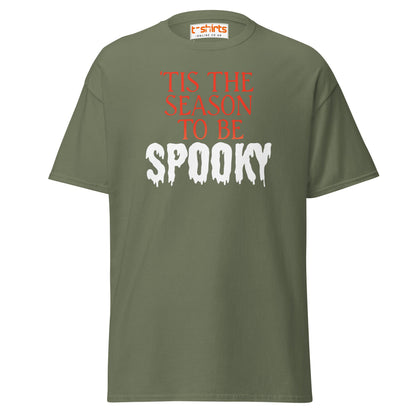 ’Tis the Season to Be Spooky Halloween T-Shirt - Military Green - T-Shirts Online