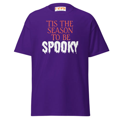 ’Tis the Season to Be Spooky Halloween T-Shirt - Purple - T-Shirts Online