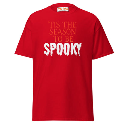 ’Tis the Season to Be Spooky Halloween T-Shirt - Red - T-Shirts Online