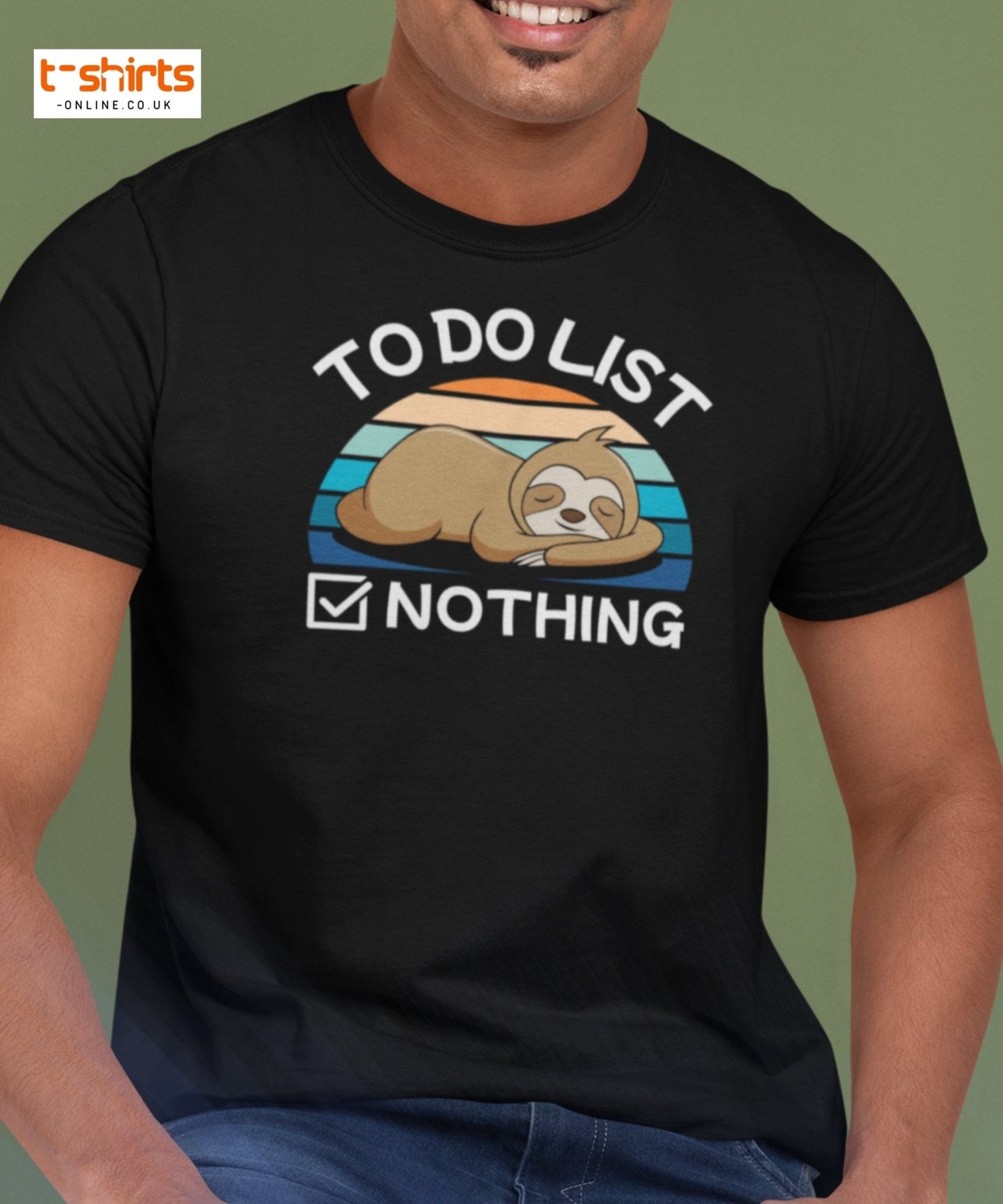 To Do List Nothing T-Shirt – Funny Lazy Sloth Tee - Maroon - T-Shirts Online