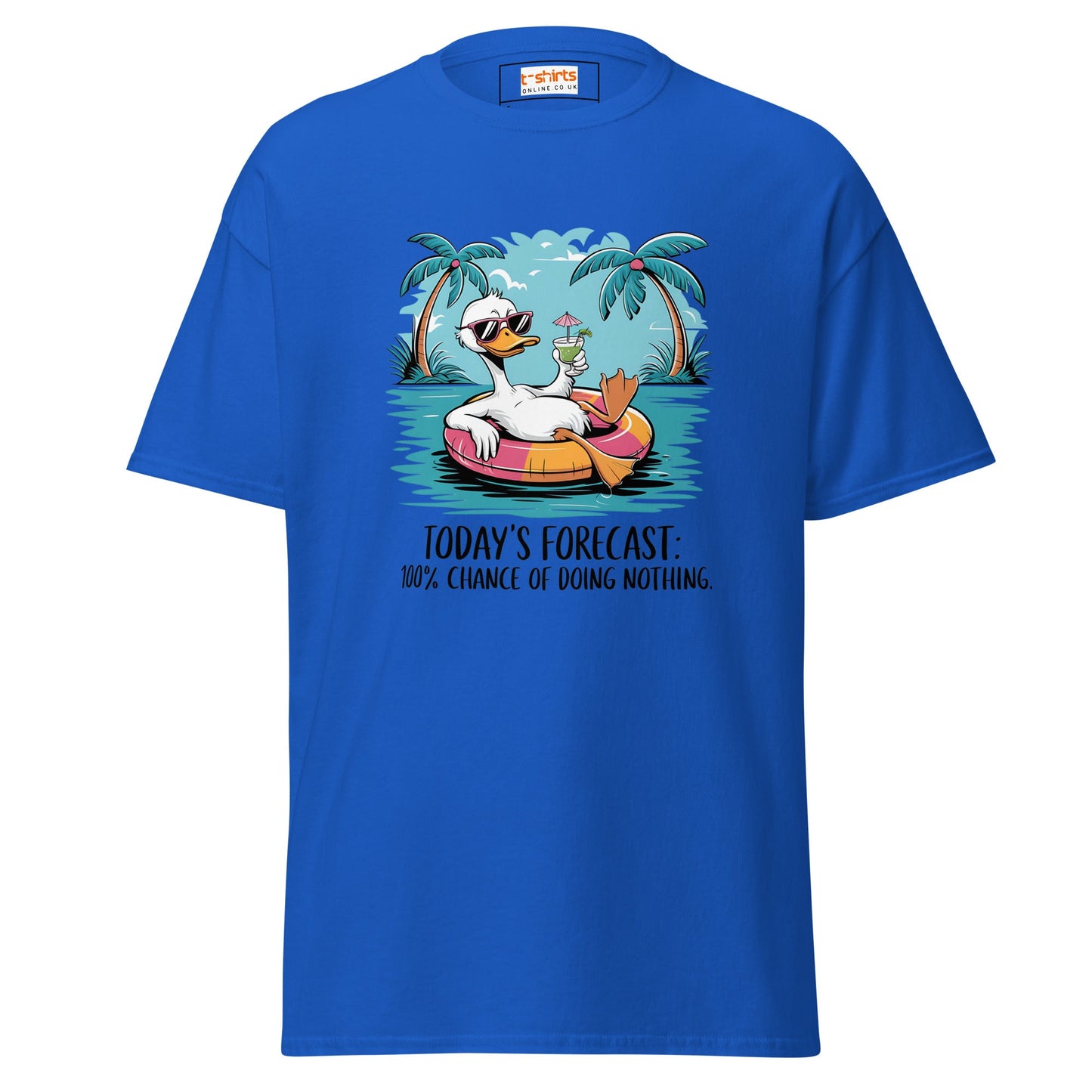 Today's Forecast | Duck T-Shirt - Royal - T-Shirts Online