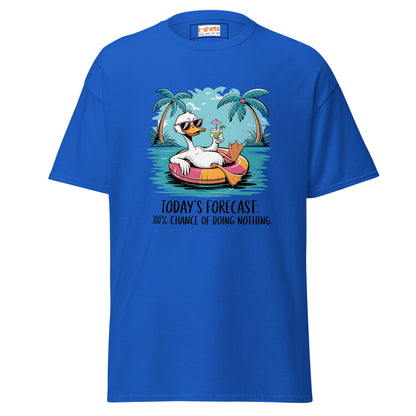 Today's Forecast | Duck T-Shirt - Royal - T-Shirts Online