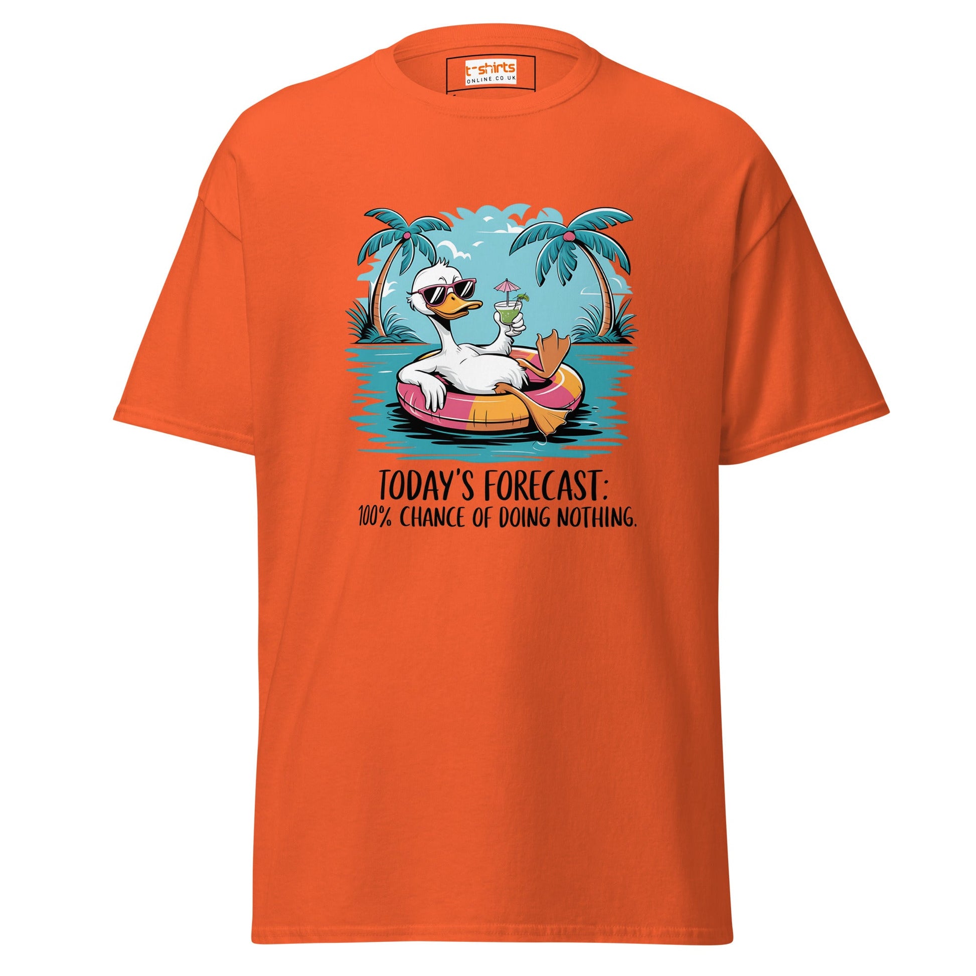 Today's Forecast | Duck T-Shirt - Orange - T-Shirts Online