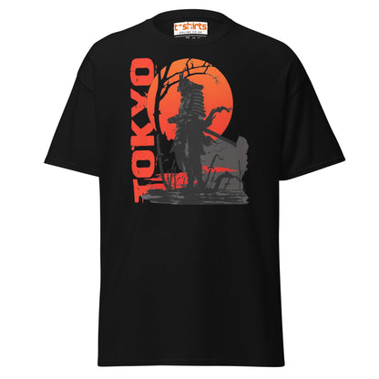 Tokyo Samurai Rising Sun T-Shirt - Black - T-Shirts Online