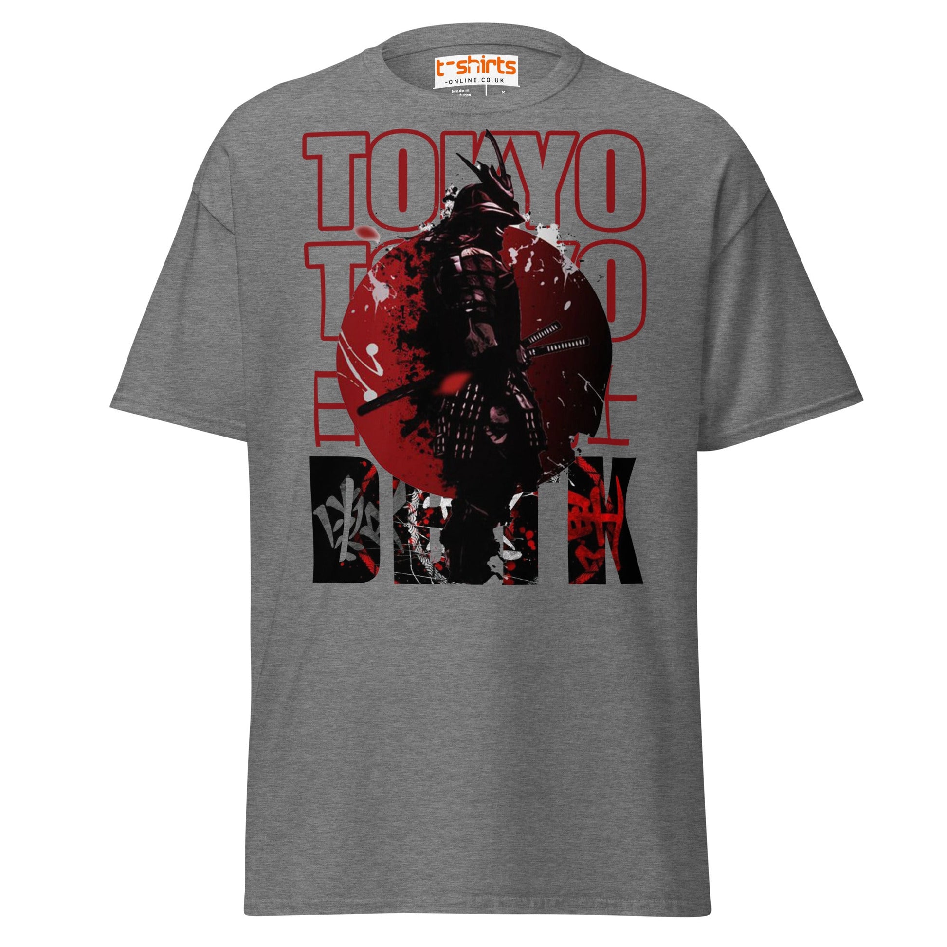 Tokyo Samurai T-Shirt - Graphite Heather - T-Shirts Online